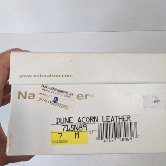 Naturalizer women's dune acorn leather slingback comfort sandals brown shoes 7 - Picture 12 of 13